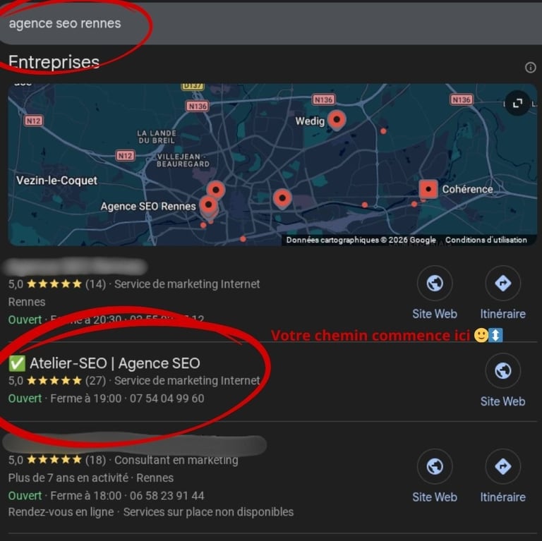 référencement local consultant seo rennes
