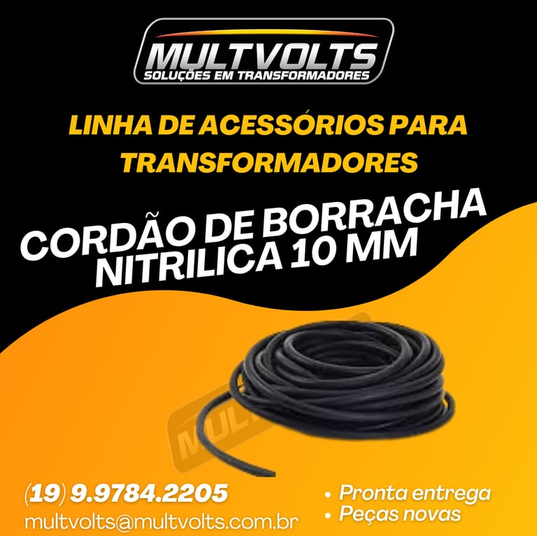 Cordão de Borracha Nitrilico 10 MM