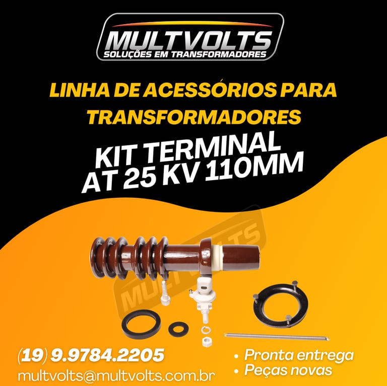 Kit Terminal Isolador AT 25 KV 110mm