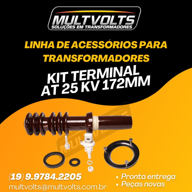 Kit Terminal Isolador AT 25 KV 172 mm