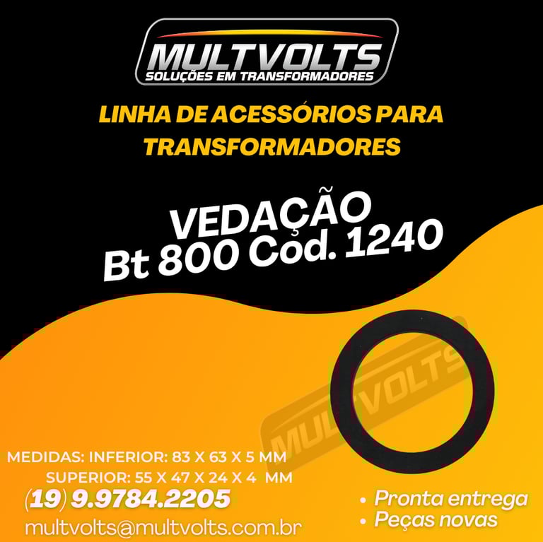 Vedação BT 400  Amp. Codigo 1240