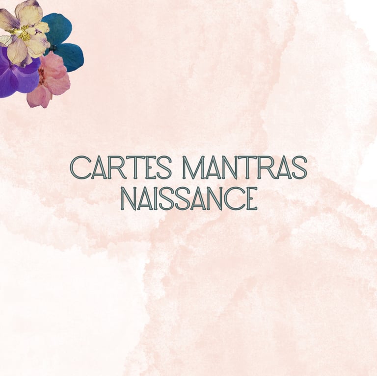 cartes mantras naissance