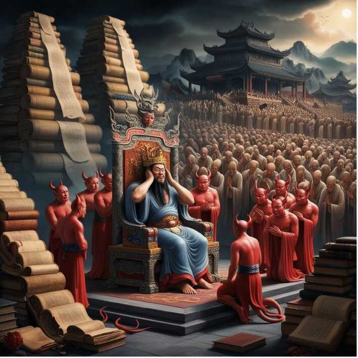 Diêm vương và mọi người đau đầu suy nghĩ về người chết bởi động đất