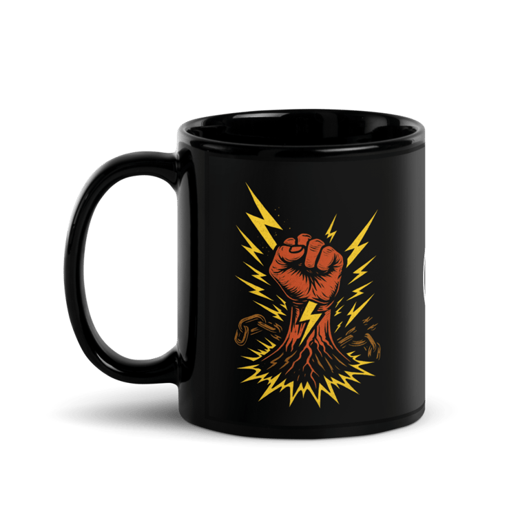 Punchy powerful energy mug