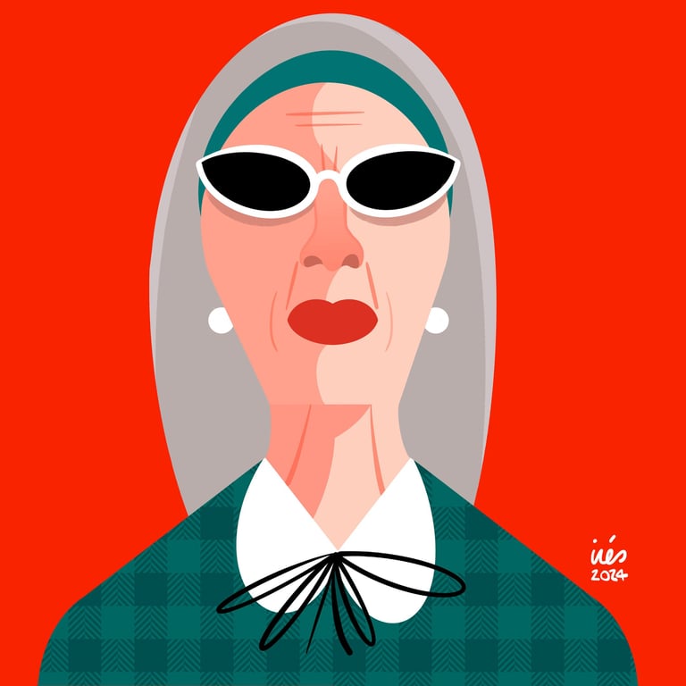 Lady with pearl earrings