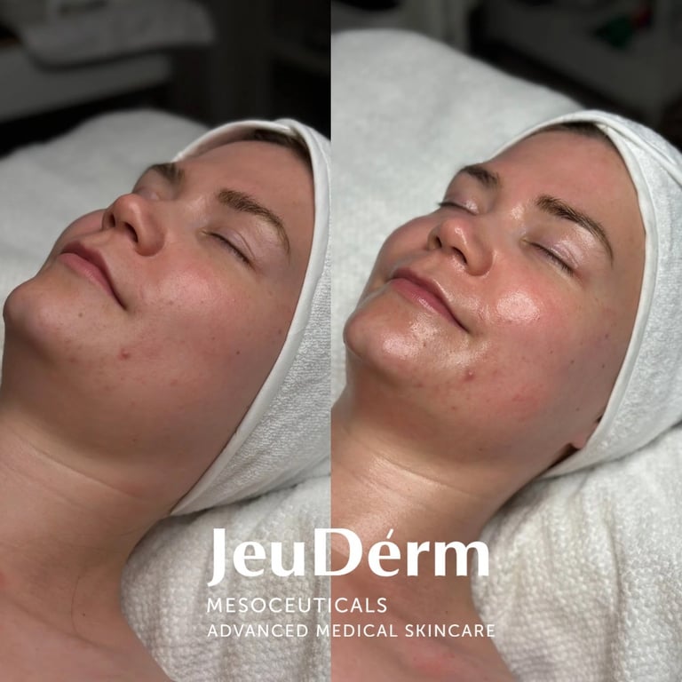 Before and After Luxpeel from Jeudérm
