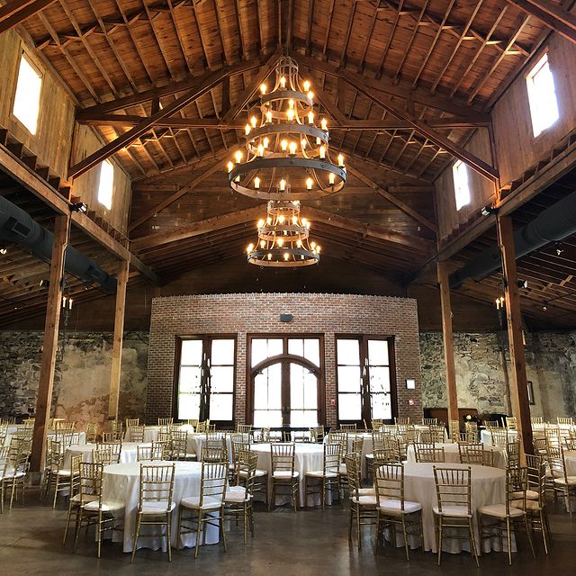 Reception room with Chiavari Chairs - The rented event