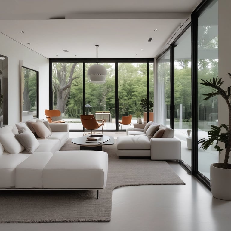 Bright living room with modern inventory