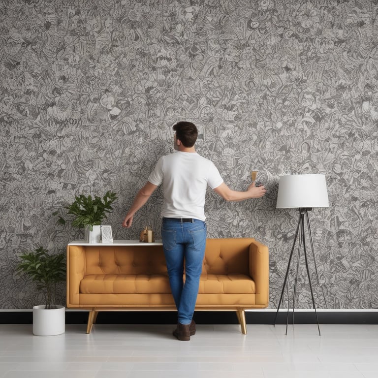 An elegant dining area with stylish furniture wraps.