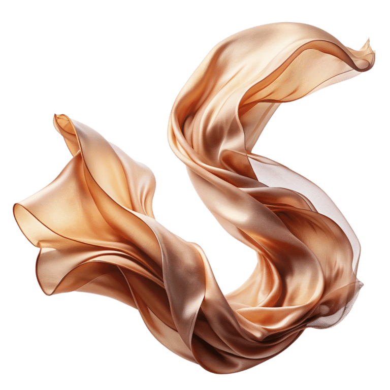 artistic flowing fabric symbolizing relaxation