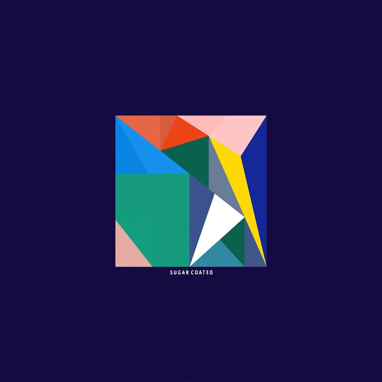 Music artwork for In VideColour's song 'Sugar Coated'. Artwork by Sam Auckland © 2021 Sam Auckland
