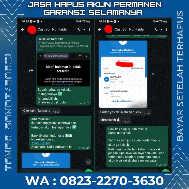 jasa hapus akun