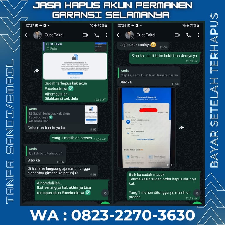 jasa hapus akun