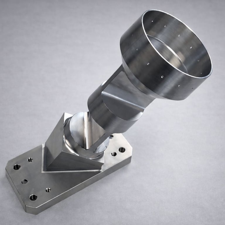 Machined titanium part mars rover landing gear