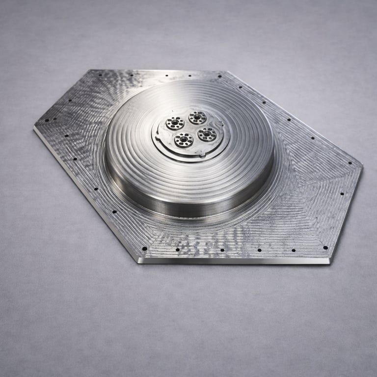 machined aluminum sattelite wing