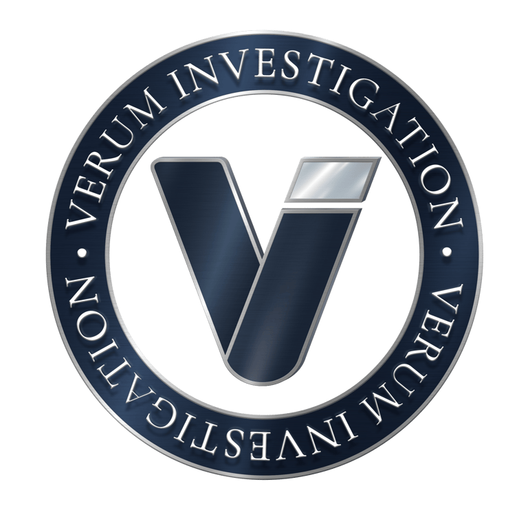 Logo ©Verum-Investigation, VI + rond sans fond