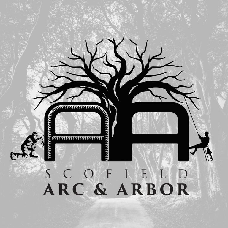 Tree and welding logo design for a business in Ohio