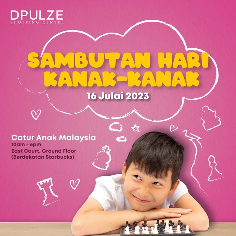 Pertandingan Catur Rapid Bawah 12 Tahun Sempena Sambutan Meraikan Kanak-Kanak 2023. Catur Malaysia