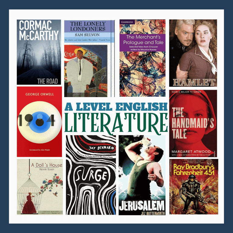 A level English Literature text montage