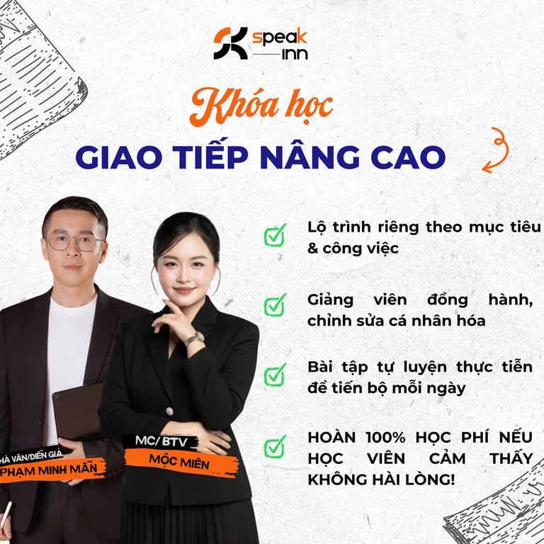 Khoá học nâng cao nâng cấp giọng nói nói chuẩn nói hayHCM 