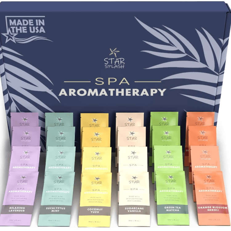 a spa with a variety of aroma aromas