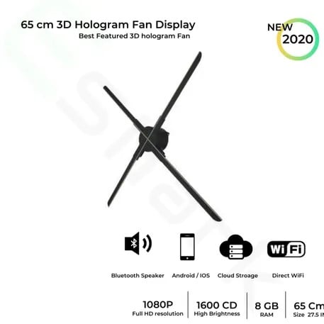 3D Hologram Fan Display Stunning Holographic Projection