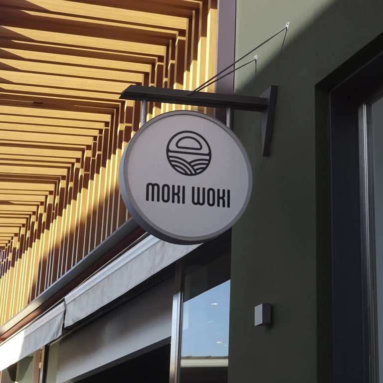 Création d'identité visuelle pour restaurant café Moki Woki