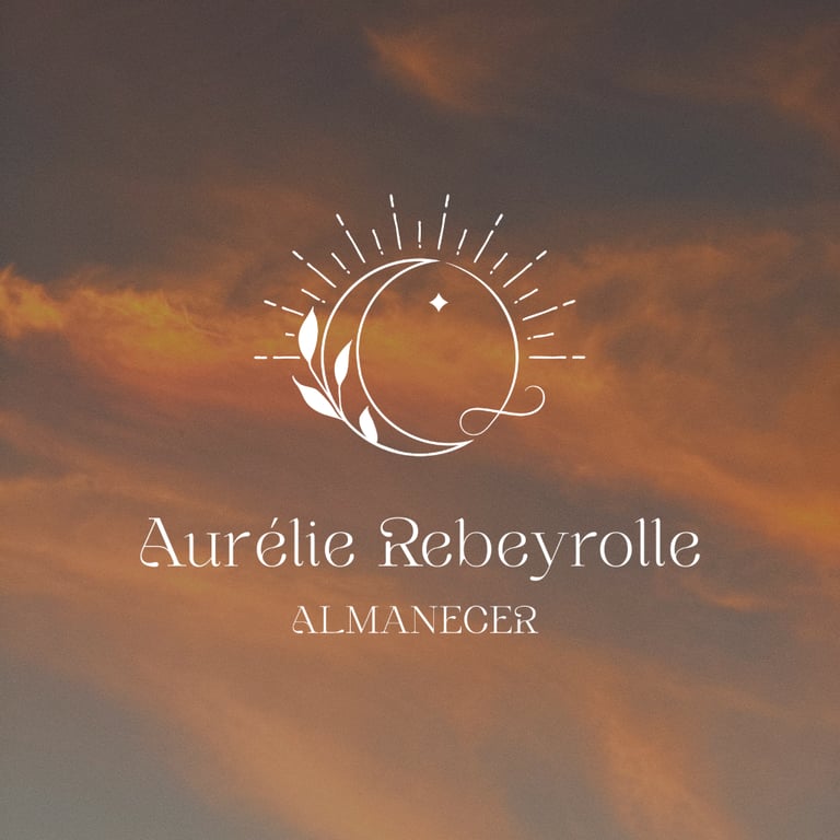 Création d'identité visuelle pour Aurélie Rebeyrolle, praticienne bien-être