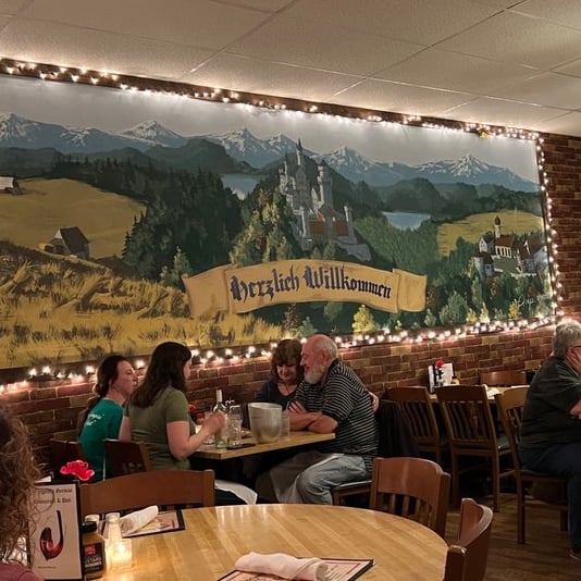 German Restaurant, Tulsa, OK, Neuschwanstein's Castle, Seattle Artist
