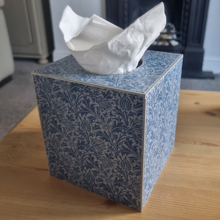 Decoupaged Tissue Box Covers