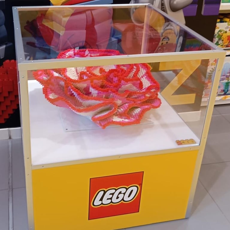 Cavel hecho con plates de LEGO