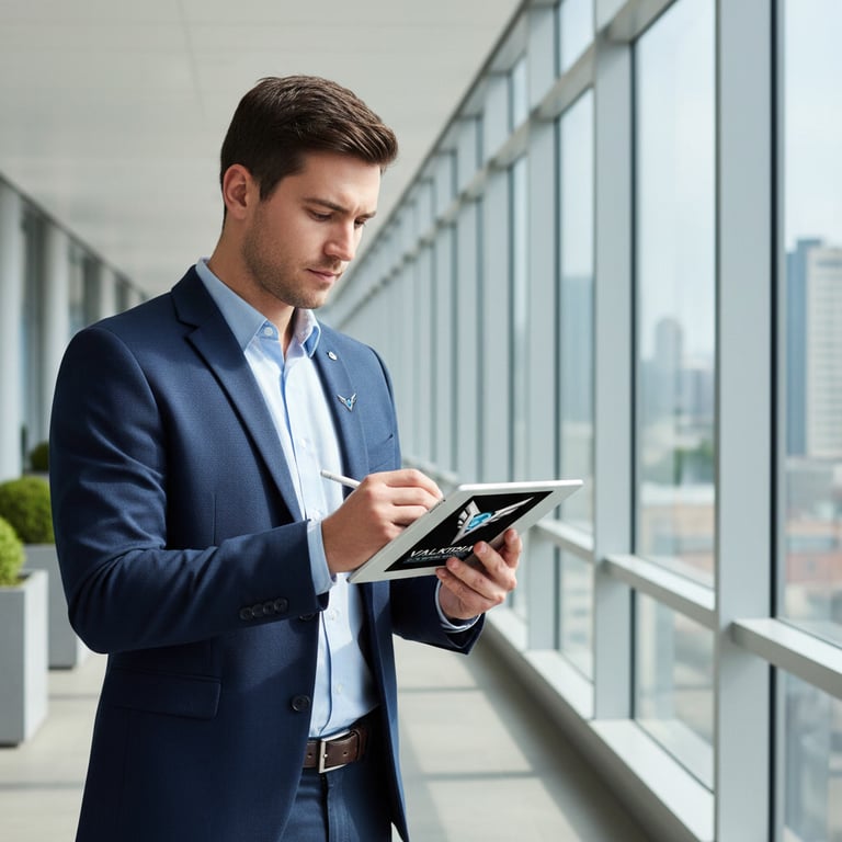 Técnico de Valkiria elite global service realizando auditoría gratuita de instalaciones y limpieza