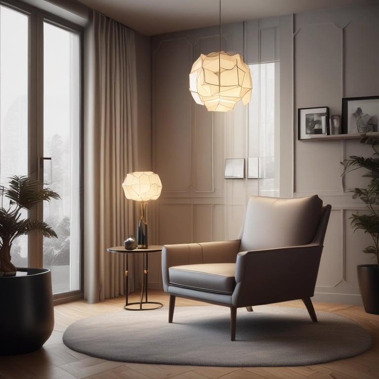 Bright living room with modern inventory