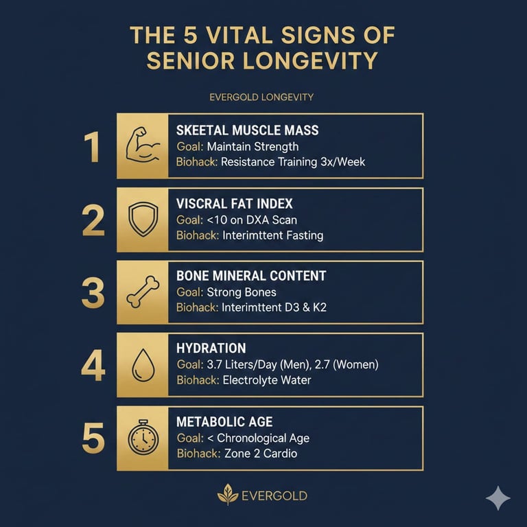 Infographic: The 5 vital signs of senior longevity
