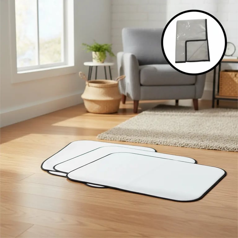 Kit 5 Tapete Higiênico Pet Lavável Preto Reutilizável