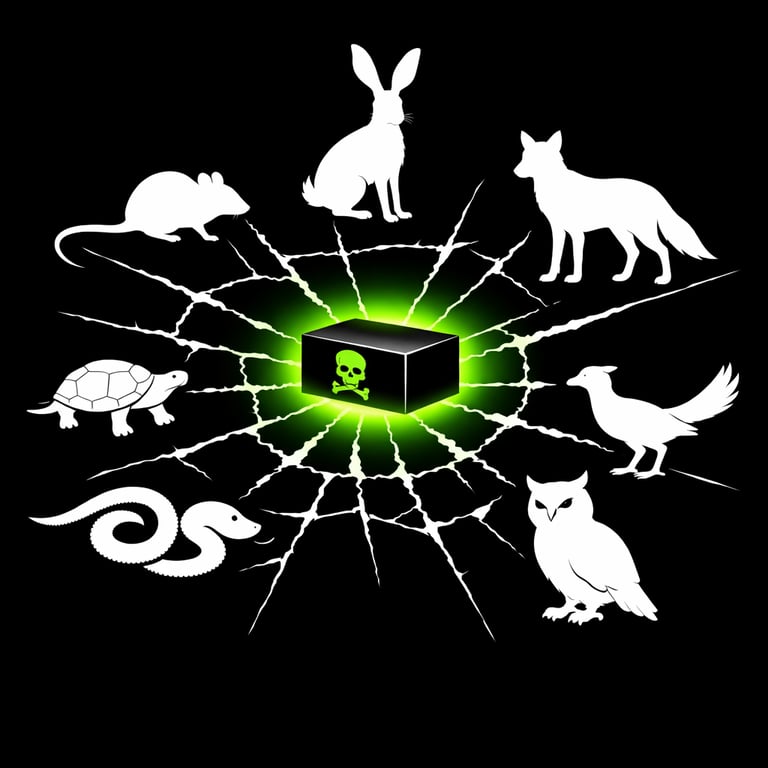 Rodenticide poisoning of rodents and apex predators in Mojave Desert is a web of death