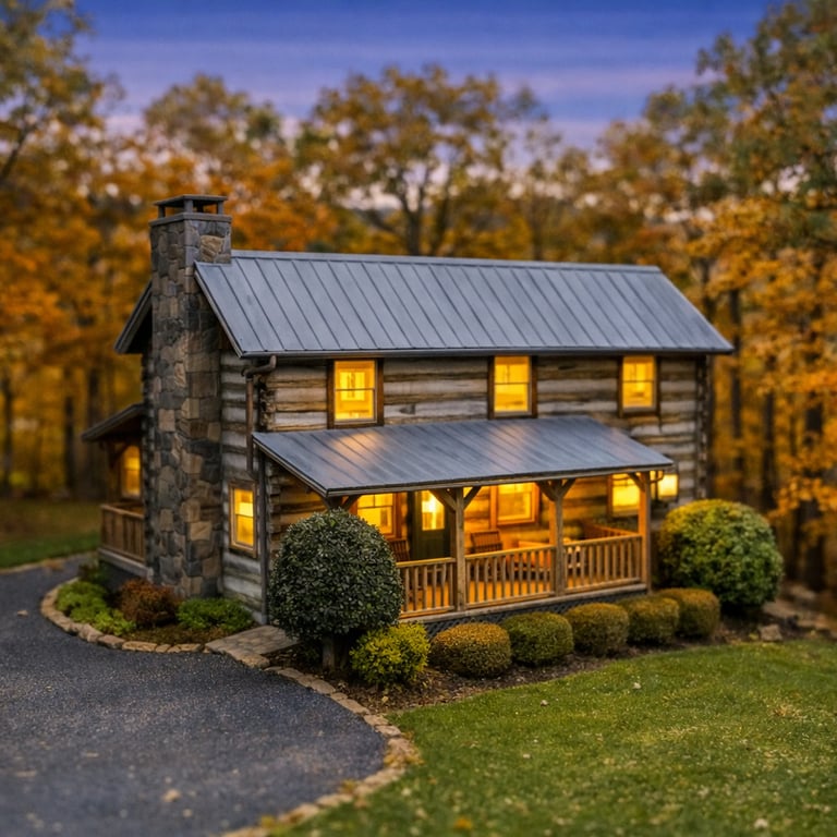 Large family lodge in Gatlinburg featuring a private deck, hot tub, and accommodations for groups.