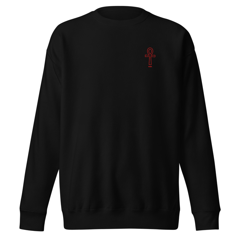 Black Crewneck Ankh Sweatshirt