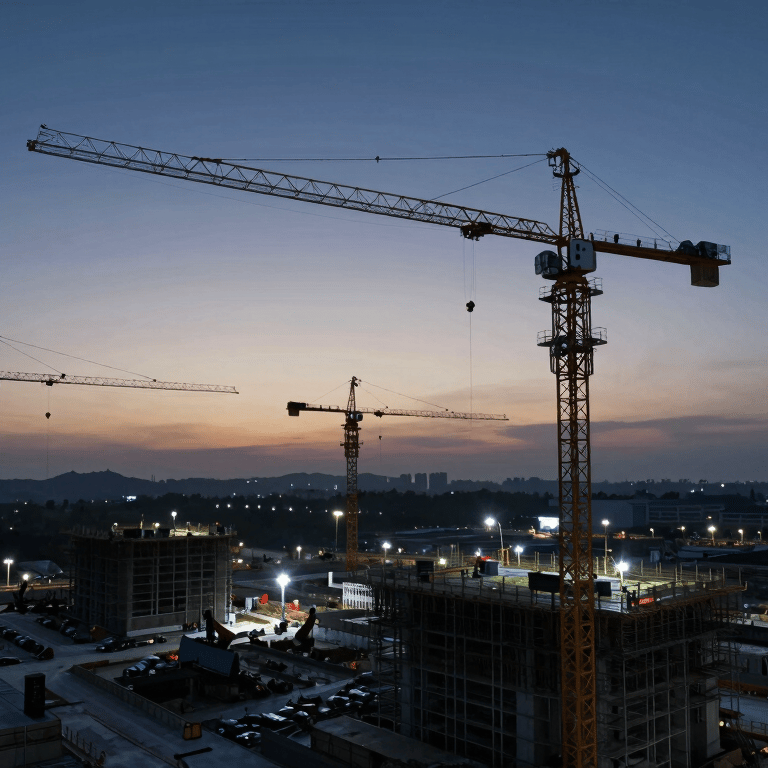 Exterior of a completed modern luxury home with clean lines and sophisticated landscaping, incorporating #F5F5DC stone work.