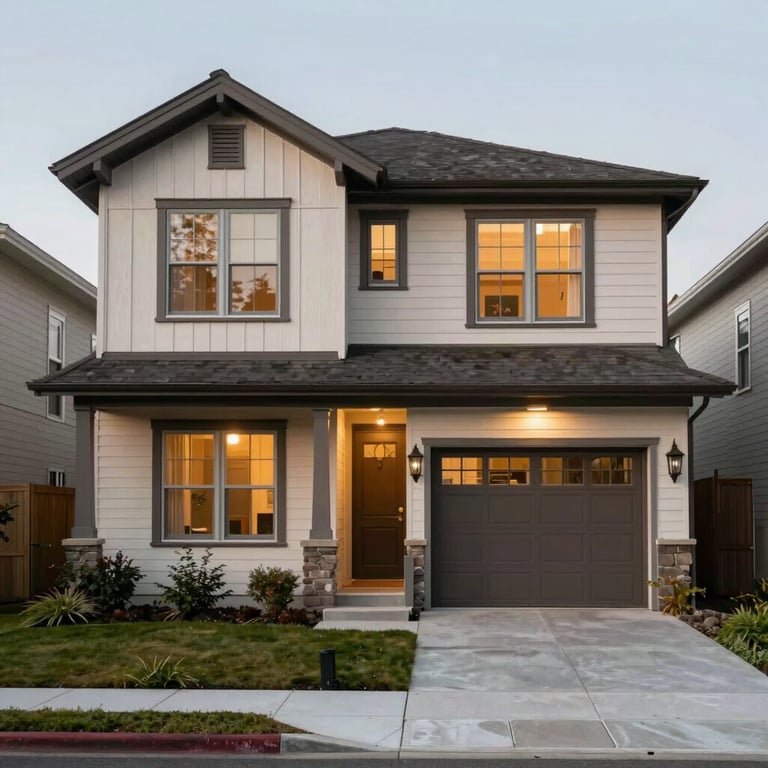 A warm, inviting shot of a modern residential home in Washington, symbolizing the long-term stability and growth we provide.