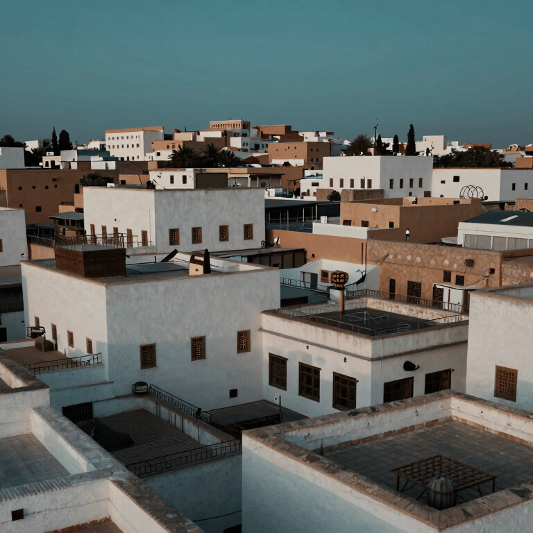 Close-up of a meticulously cleaned traditional Moroccan tile floor in a luxury hotel, showcasing soft sage and mist white tones.