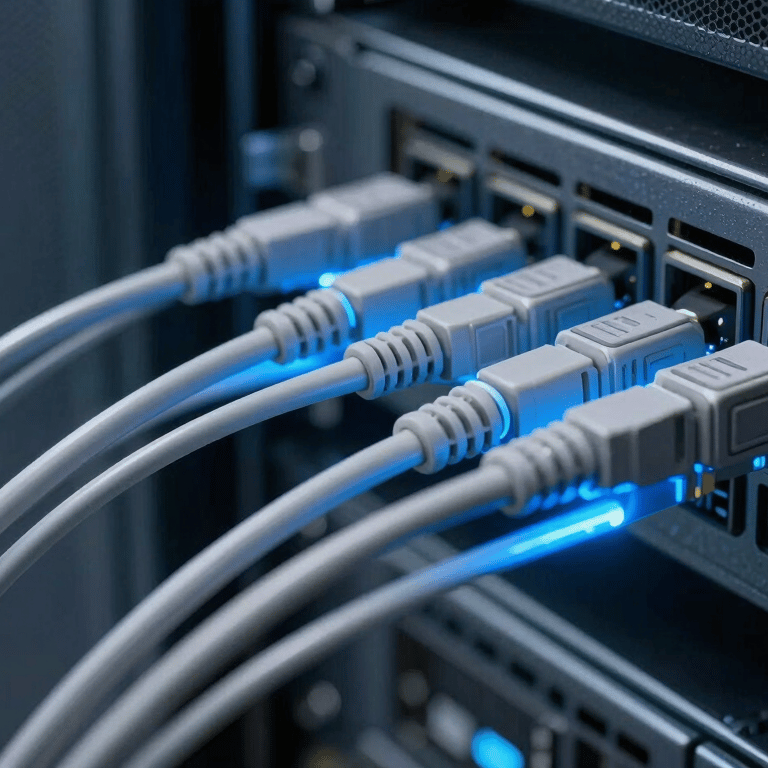 A sleek smartphone resting on a minimalist desk in a North American / US home office, displaying a clean mobile UI with deep charcoal navy accents.