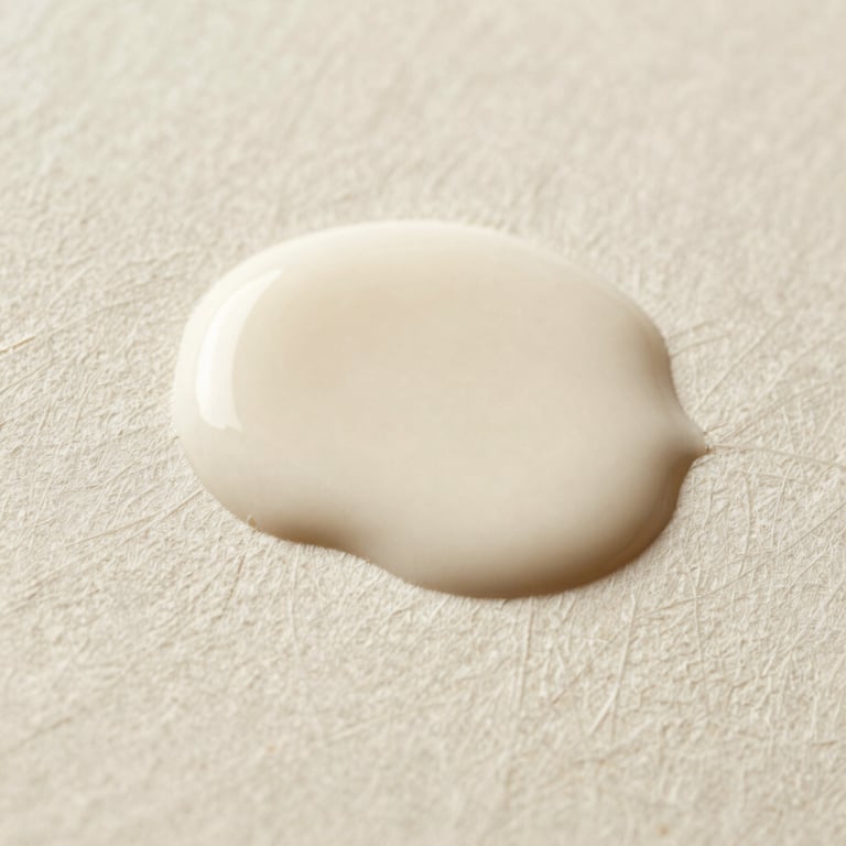 Macro close-up of ink pooling on premium textured cream paper, showing fine lines and organic paper grain under directional light.