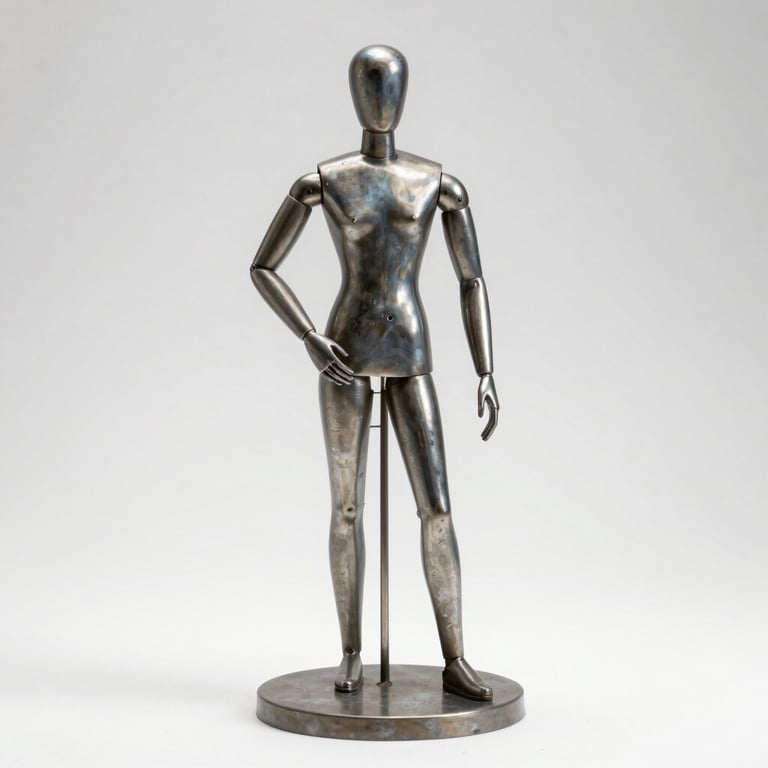 A delicate porcelain dancer figure in mid-pose, glowing softly under warm lighting.