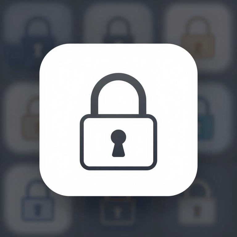 A secure lock icon subtly integrated into a clean interface, representing data confidentiality.