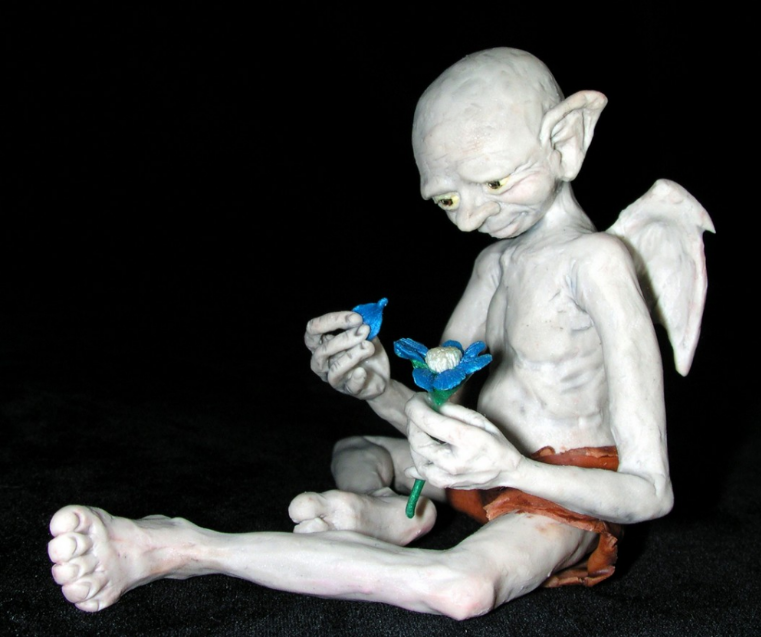 Polymer clay sculpture.