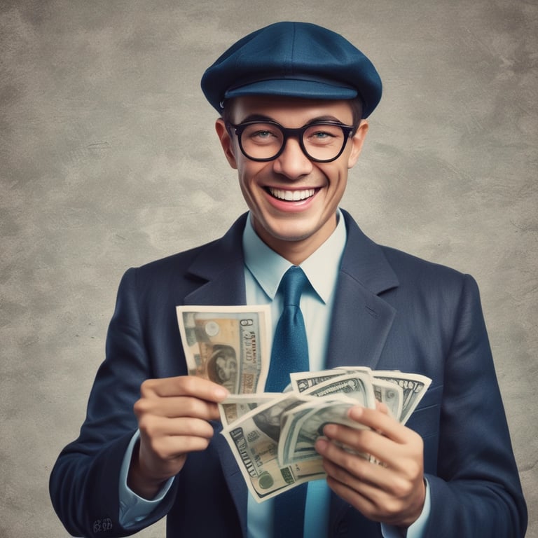 A smiling family receiving remittance support in a cozy home setting.
