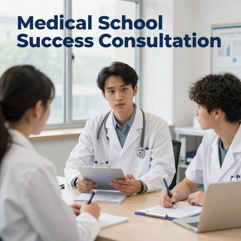 A mentor and medical student discussing USMLE preparation over coffee.