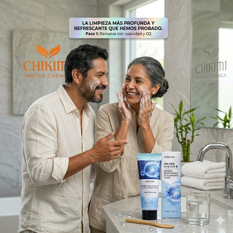 Lebelage Espuma Regeneradora Bubble Brightening o Cleansing Foam Chikimi Cuenca