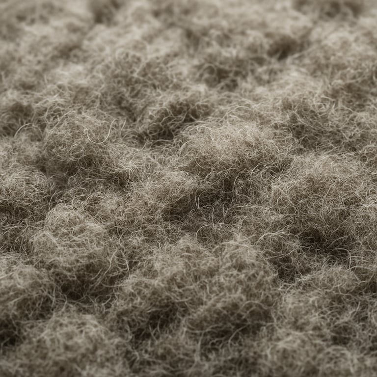 Macro photography showing the dense, high-quality texture of acoustic insulation material.